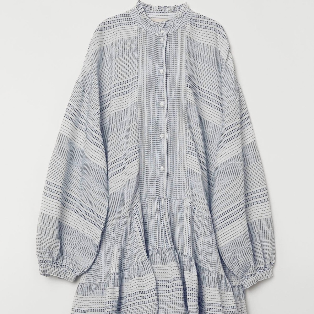 HM flounced embroidered tunic